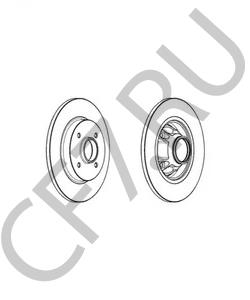 424945 CITROËN (DF-PSA) Тормозной диск в городе Королёв