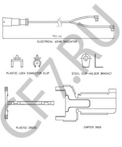 03 424 200 400 SAF Сигнализатор, износ тормозных колодок в городе Королёв