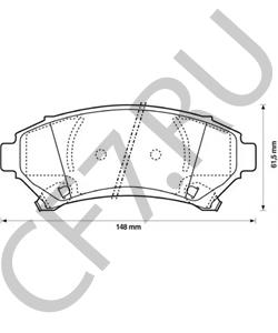 18024962 OLDSMOBILE Комплект тормозных колодок, дисковый тормоз в городе Королёв