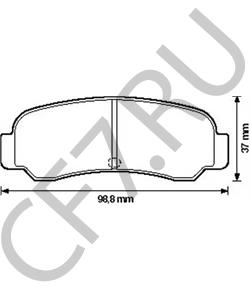 MB151001 MITSUBISHI LONSDALE Комплект тормозных колодок, дисковый тормоз в городе Королёв