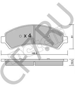 1802 9863 OLDSMOBILE Комплект тормозных колодок, дисковый тормоз в городе Королёв