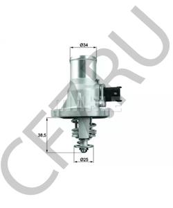 1338402 DAEWOO Корпус термостата (металл) КРУЗ в городе Королёв