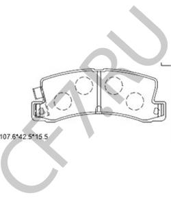 94851492 GEO Комплект тормозных колодок, дисковый тормоз в городе Королёв
