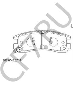 18043999 OLDSMOBILE Комплект тормозных колодок, дисковый тормоз в городе Королёв
