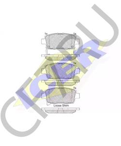 04465-52170 SCION Комплект тормозных колодок, дисковый тормоз в городе Королёв