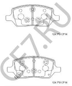 SP000027 AM GENERAL Комплект тормозных колодок, дисковый тормоз в городе Королёв