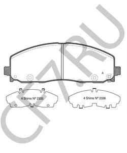 68260870AB RAM Комплект тормозных колодок, дисковый тормоз в городе Королёв