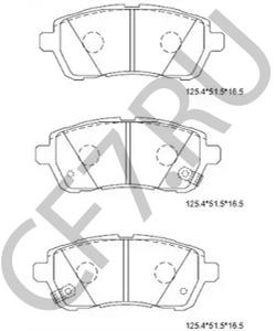55810-B58M5-0N000 MARUTI SUZUKI Комплект тормозных колодок, дисковый тормоз в городе Королёв