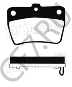 T11BJ3501080 CHERY КОЛОДКА ТОРМОЗНАЯ ЗАДНЯЯ КОМПЛЕКТ CH TIGGO в городе Королёв