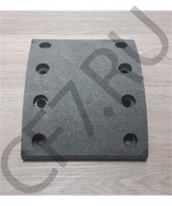 WG9100440029 CREATEK Накладка тормозная передняя (188х160х14, 8 отв.) (CK8101) HOWO в городе Королёв