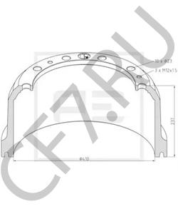6584210001 BHARATBENZ Тормозной барабан в городе Королёв