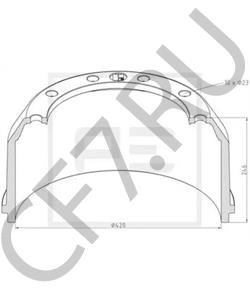 86 608 KÖGEL Тормозной барабан в городе Королёв