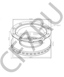 6 608 791 KÖGEL Тормозной диск в городе Королёв