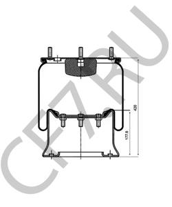0036158E VIBERTI Кожух пневматической рессоры в городе Королёв