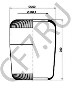 624319-680 VAN HOOL Кожух пневматической рессоры в городе Королёв