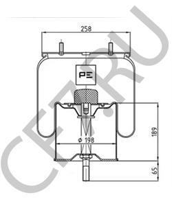 166225 SAE-SMB Кожух пневматической рессоры в городе Королёв