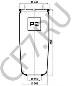 00246169 KÖGEL Кожух пневматической рессоры в городе Королёв