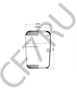 00196036 SAE-SMB Кожух пневматической рессоры в городе Королёв
