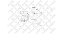 КИТАЙ Пневмобаллон DAF 95XF/XF95/105 передний (1 подвод воздуха, со стаканом)