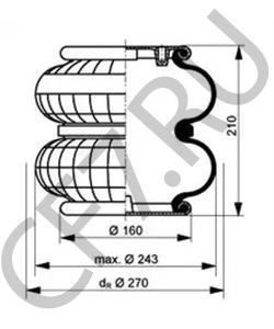 650 1706 KÖGEL Кожух пневматической рессоры в городе Королёв