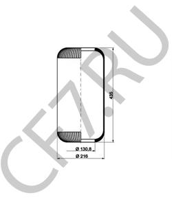 4716989 PEGASO Кожух пневматической рессоры в городе Королёв