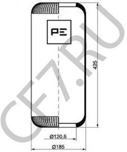 3116354 LEYLAND Кожух пневматической рессоры в городе Королёв