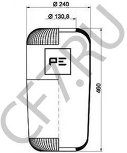 TE77 110 7Y TEMSA Кожух пневматической рессоры в городе Королёв