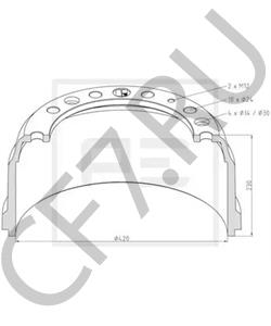 595225 LEYLAND-DAF Тормозной барабан в городе Королёв