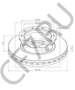 821 358 300 SOLARIS Тормозной диск в городе Королёв