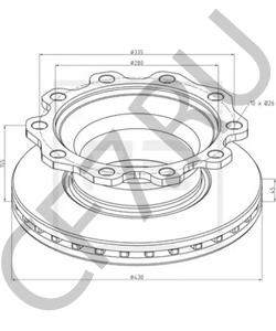 6 604 261 KÖGEL Тормозной диск в городе Королёв