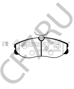 D10602X80A NISSAN PAD KIT, DISC BRAKE в городе Королёв