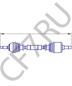 2108-2215010 ВолгаАвтоПром Привод ШРУС правый в сборе ВАЗ 2108 ВолгаАвтопром в городе Королёв