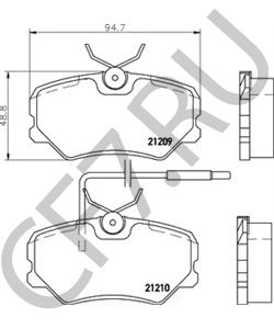 MDK0103 STEINBOCK Комплект тормозов, дисковый тормозной механизм в городе Королёв