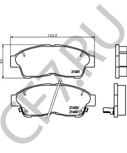 MDK0096 POCLAIN Комплект тормозов, дисковый тормозной механизм в городе Королёв