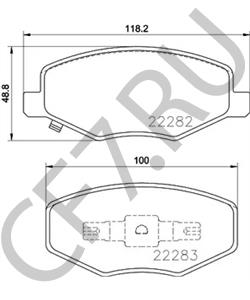 S216GN3501080 CHERY КОЛОДКА ТОРМОЗНАЯ ПЕРЕДНЯЯ КОМПЛЕКТ CH KIMO, INDIS, QQ6 в городе Королёв