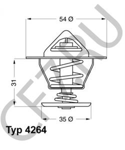 69015347 HAKO Термостат, охлаждающая жидкость в городе Королёв