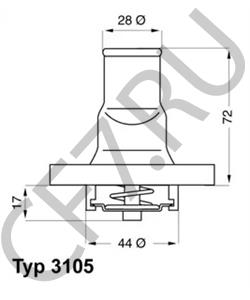 7545 9580 AUTOBIANCHI Термостат, охлаждающая жидкость в городе Королёв