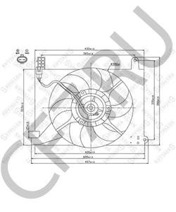 96536522 GM Вентилятор охлаждения дв-ля в сборе главный \ aveo в городе Королёв