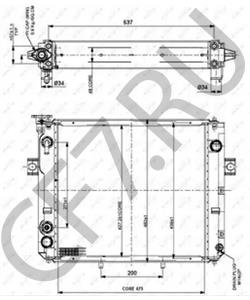 580035305 YALE Радиатор, охлаждение двигателя в городе Королёв