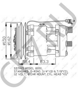 4437338 LAMBORGHINI Компрессор, кондиционер в городе Королёв