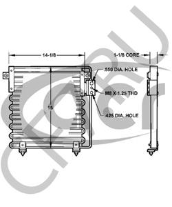 4462397 PLYMOUTH Конденсатор, кондиционер в городе Королёв