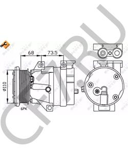 1135432 BUICK (SGM) Компрессор, кондиционер в городе Королёв