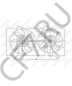 4F0 959 455K AUDI (FAW) Вентилятор, охлаждение двигателя в городе Королёв