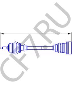 60546641 ALFAROME/FIAT/LANCI Приводной вал в городе Королёв