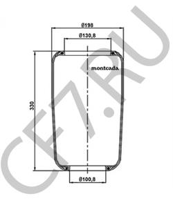 126932111 HANOMAG HENSCHEL Кожух пневматической рессоры в городе Королёв