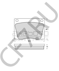 5862742 BRISTOL Комплект тормозных колодок, дисковый тормоз в городе Королёв