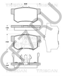 ADH24247 BLUEBIRD Комплект тормозных колодок, дисковый тормоз в городе Королёв