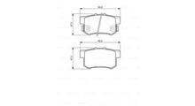 BOSCH Колодки тормозные дисковые | зад |