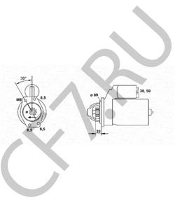 580 280 KW Термостат MB W201/W124/W460/T1 83-/W4176.85D в городе Королёв