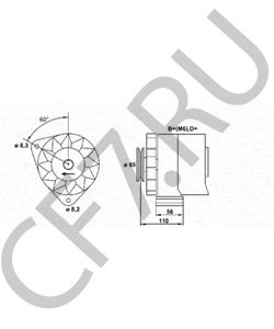 1277502 HAMM Лампа накаливания, фара дальнего света в городе Королёв